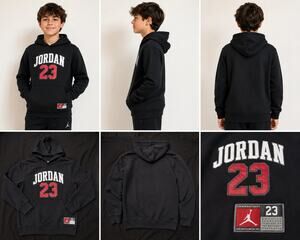 Youth Michael Jordan Hoodie Sweatshirt Jumpman Size Large 12-13 Years Pull Over